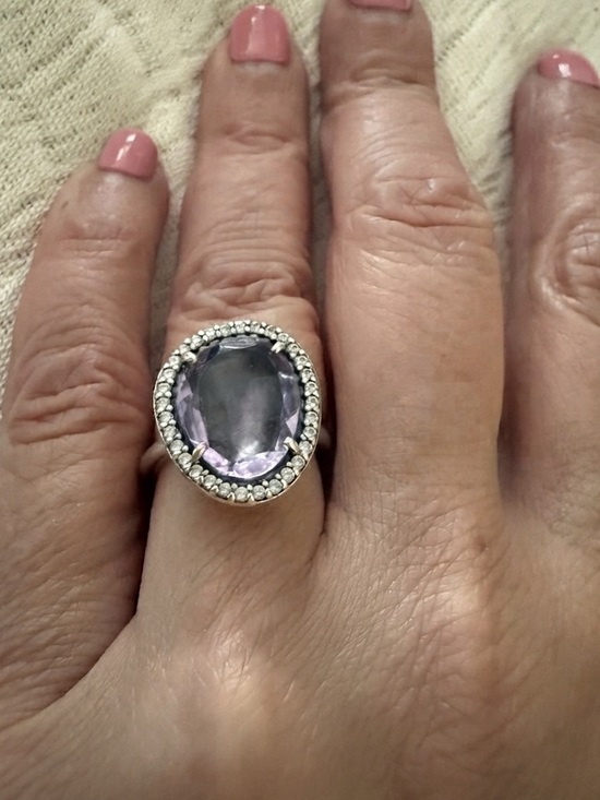 Pandora Jewelry - PANDORA Glamorous Legacy purple CZ RING Sterling silver 925 ALE 50 - 6